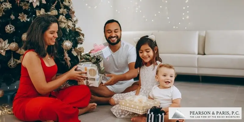 How can co-parents approach gifting effectively over the holidays?